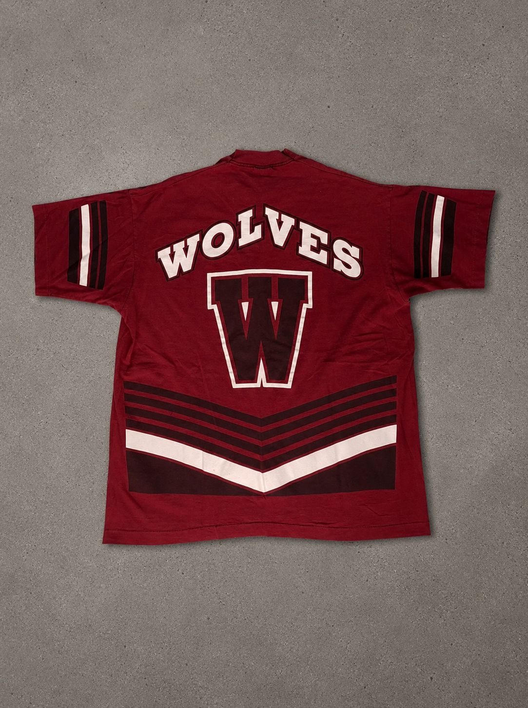 Vintage Chicago Wolves All Over Print Hockey Tee – 90s AHL Graphic Tee