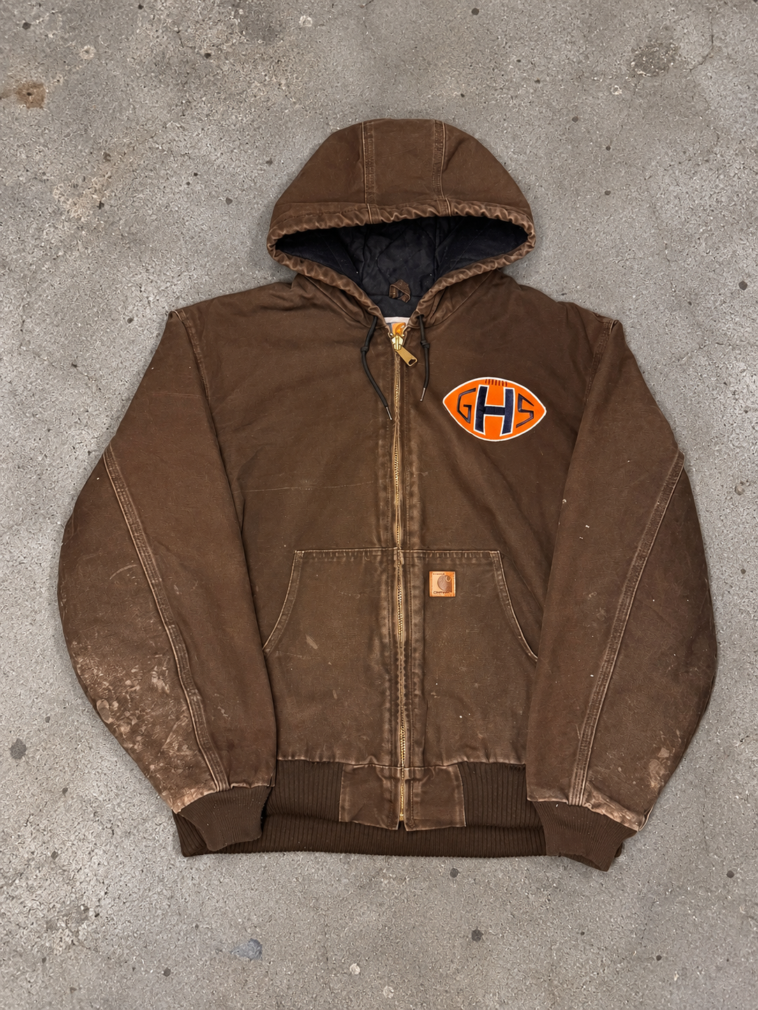 Vintage Chicago Bears George Halas GHS Carhartt Hooded Jacket
