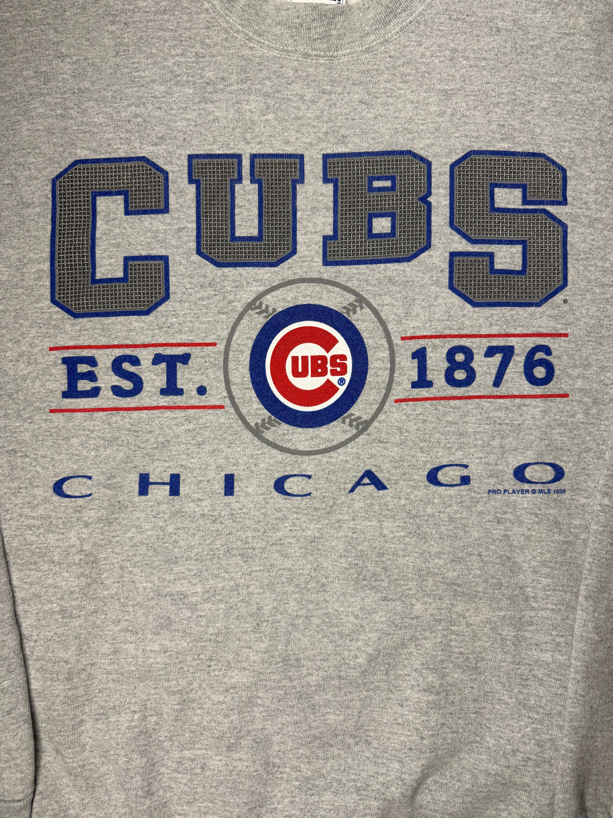 Vintage 1998 Chicago Cubs Pro Player Est. 1876 Crewneck