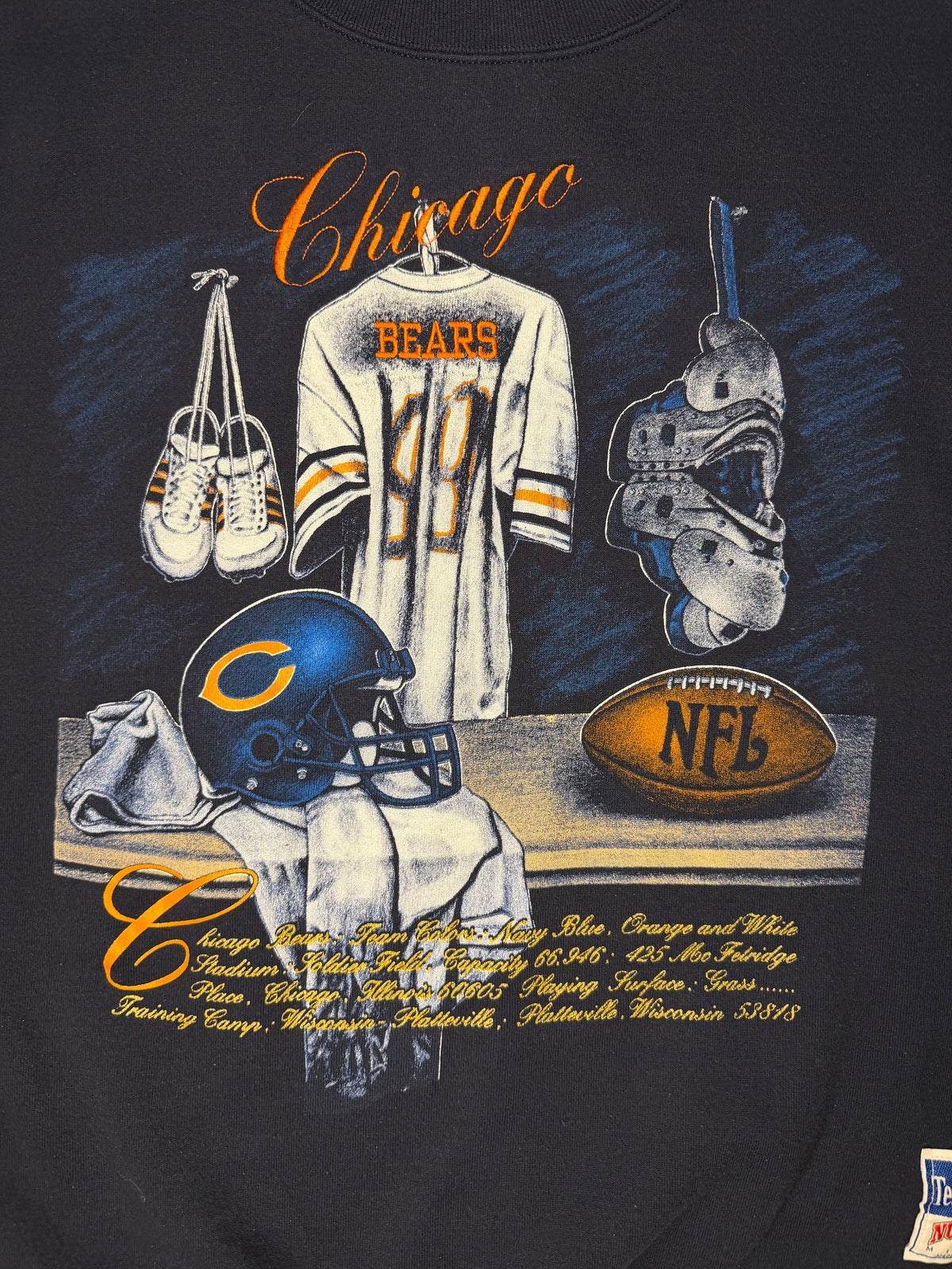 Vintage Chicago Bears Nutmeg Locker Room Crewneck