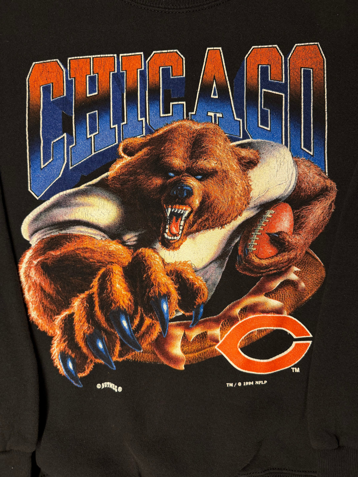 Vintage 1996 Chicago Bears Nutmeg Break Through Crewneck
