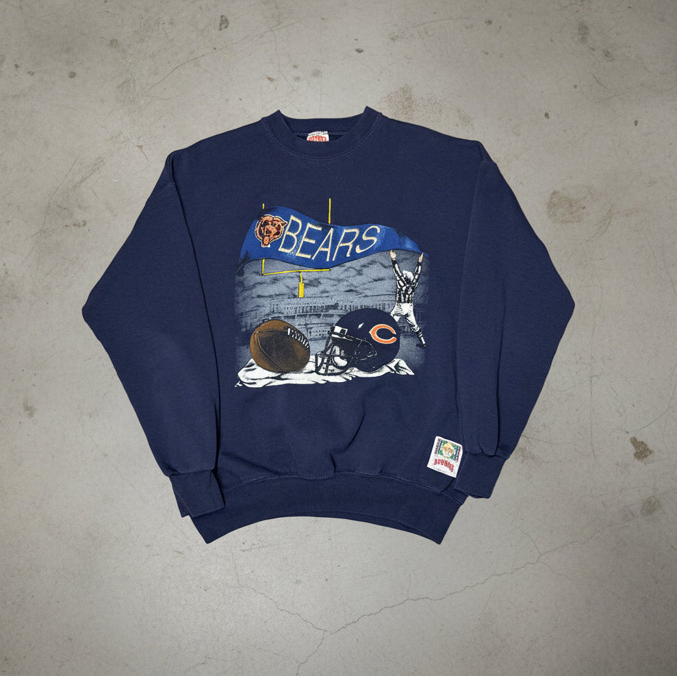 Vintage Chicago Bears Nutmeg Mills Football Graphic Crewneck