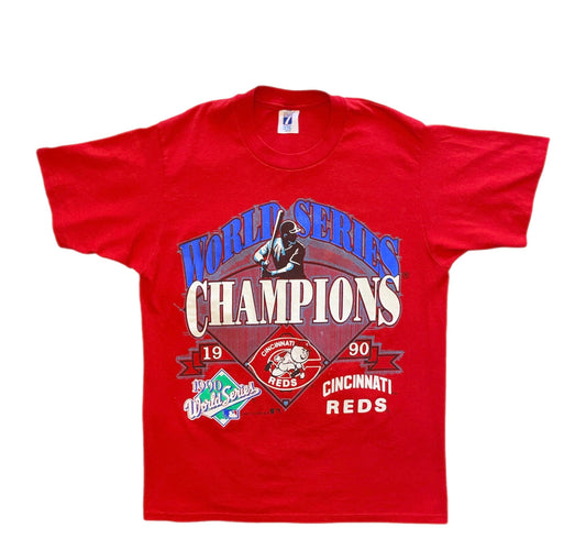 Vintage Cincinnati Reds 1990 World Series T-Shirt - L