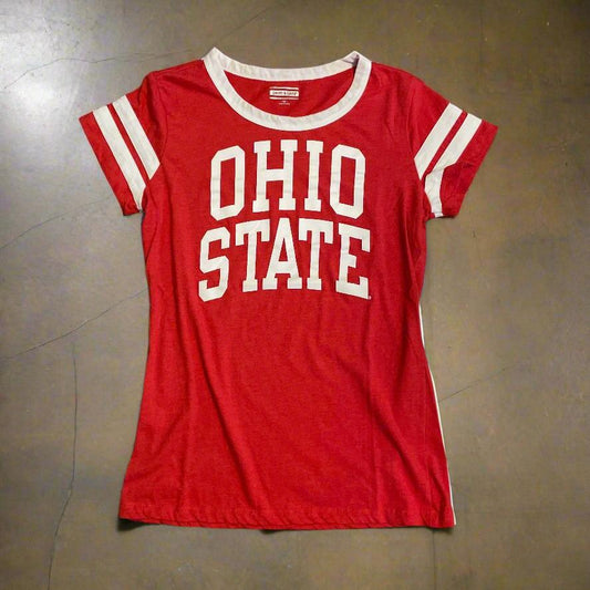 Ohio State Striped Short Sleeves Women’s Tee