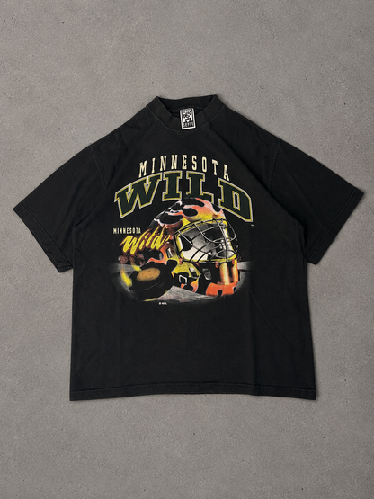 Vintage Minnesota Wild Hockey Tee – Goalie Mask Graphic