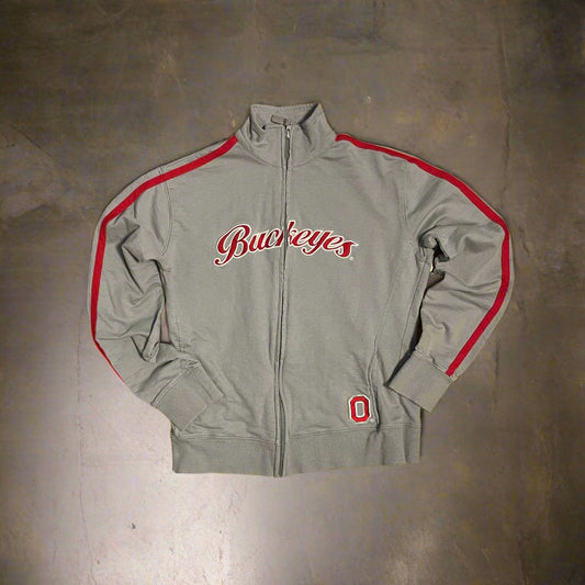 Buckeyes Women's Gray Full Zip-Up