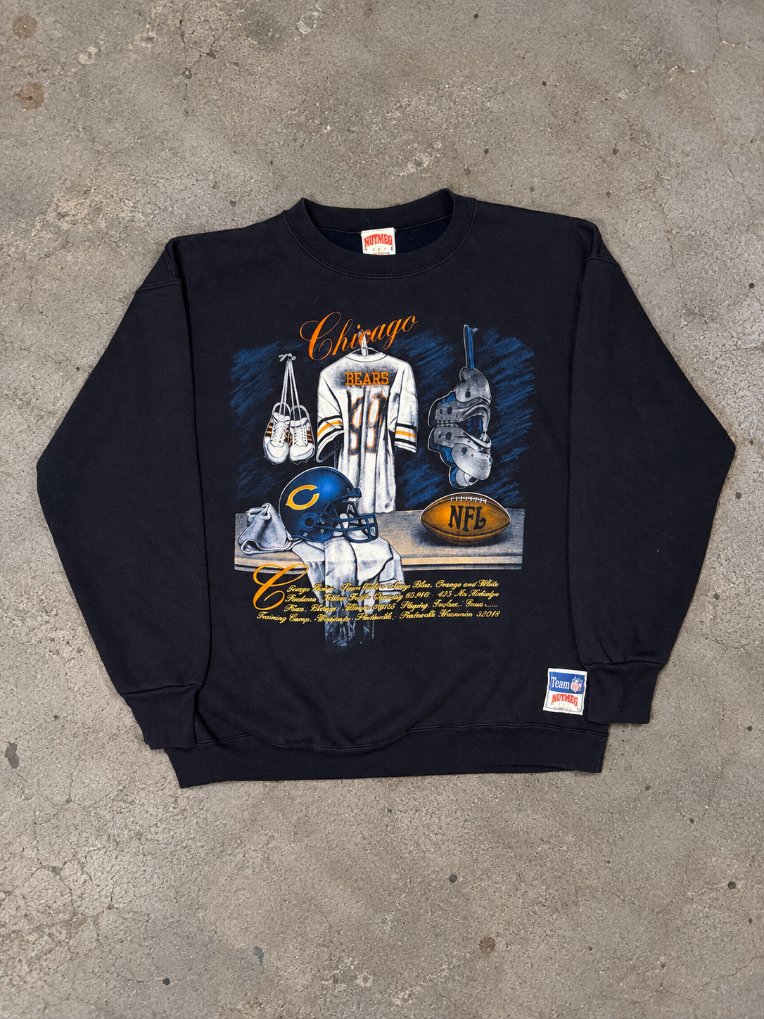 Vintage Chicago Bears Nutmeg Locker Room Crewneck