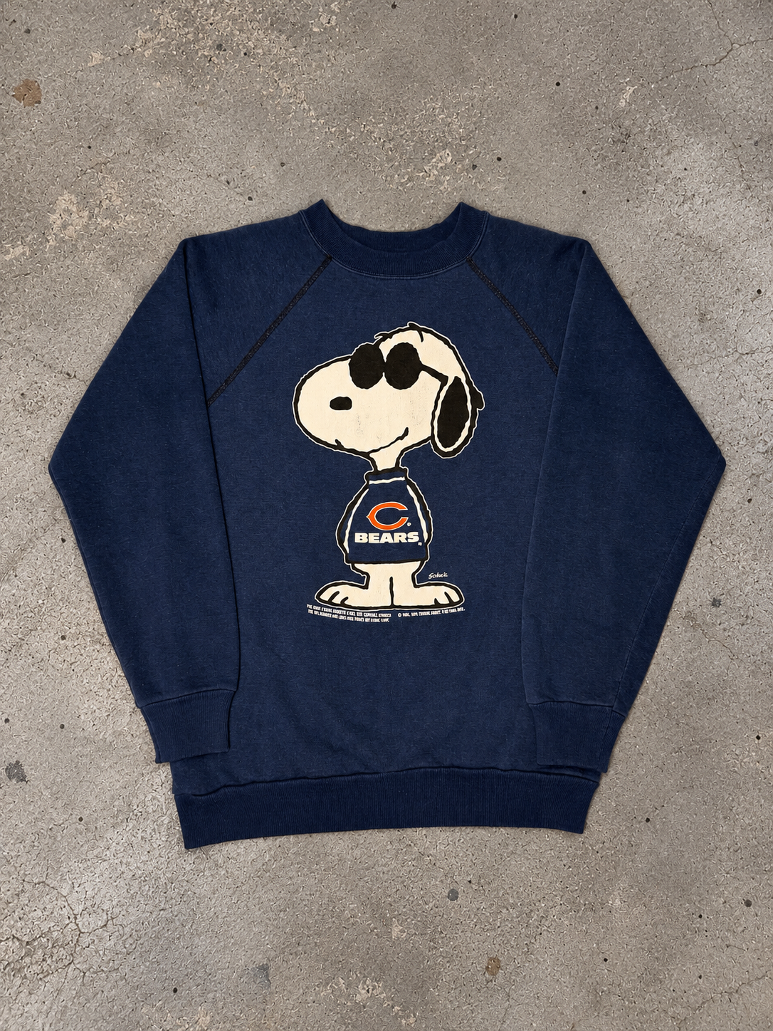 Vintage 1991 Chicago Bears Snoopy Peanuts Crewneck