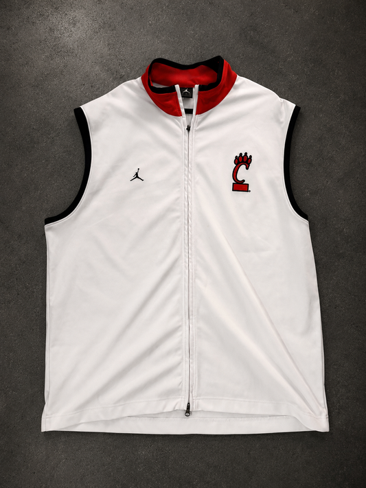 Jordan Cincinnati Bearcats Full Zip Sleeveless Vest