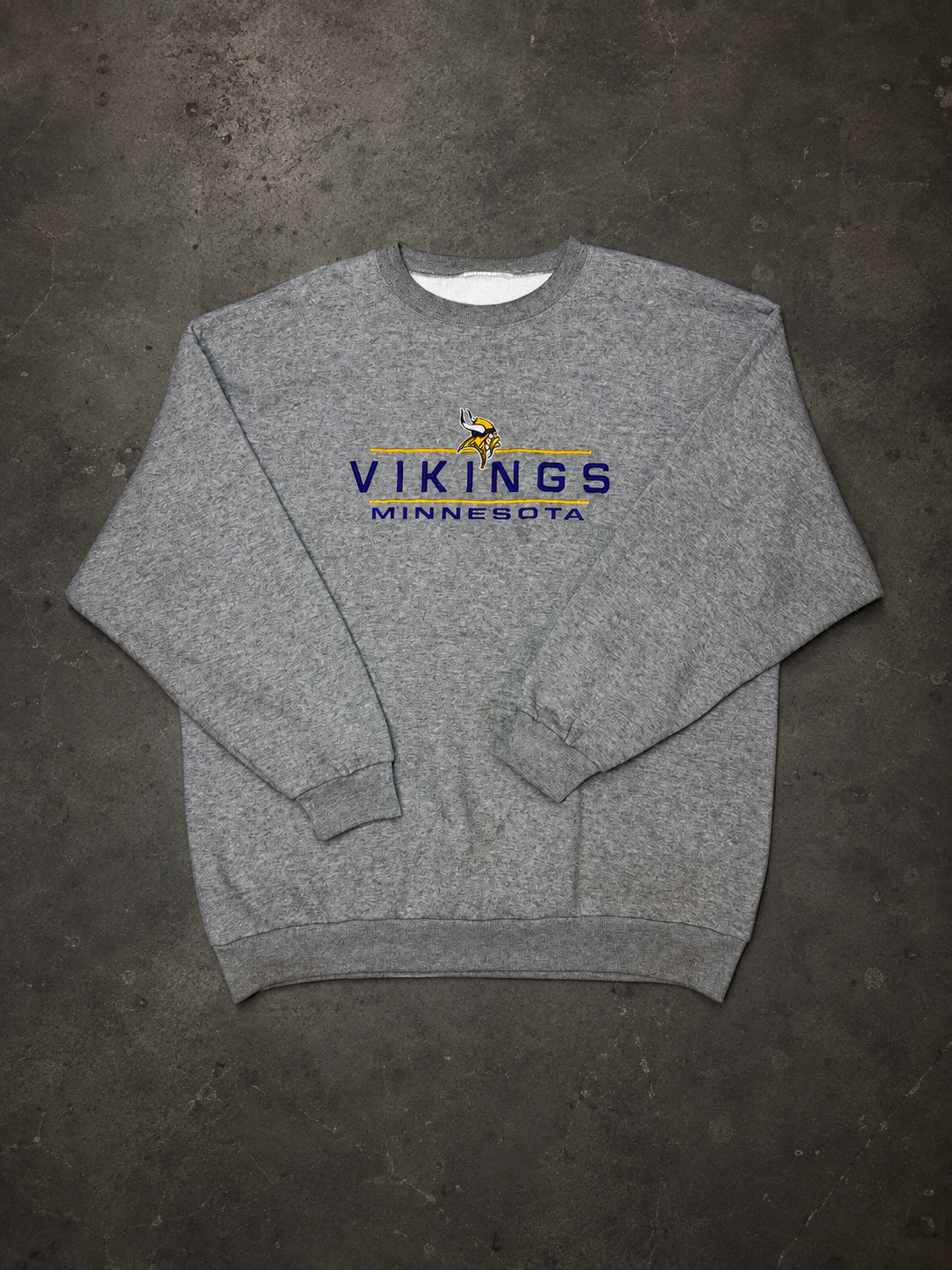 Vintage Minnesota Vikings Embroidered Crewneck