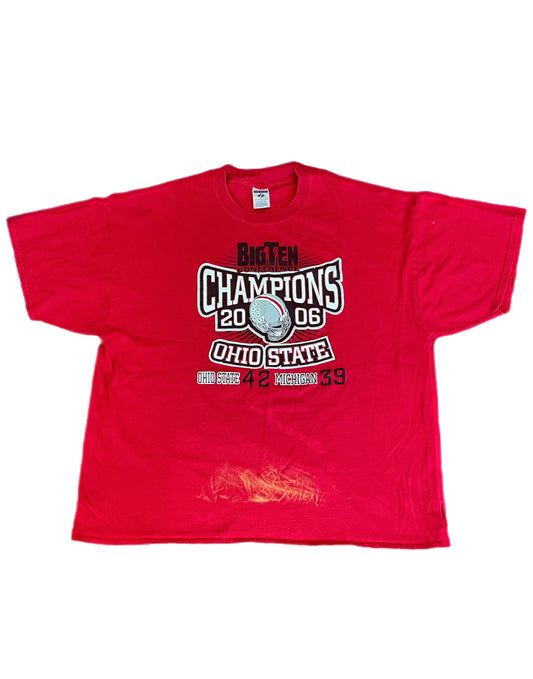 Vintage Ohio State 2006 Big Ten Champions T-Shirt - XL